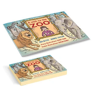 A Visit to the Zoo book and flashcards bundle