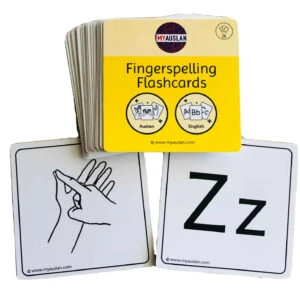 Auslan Fingerspelling Flashcards