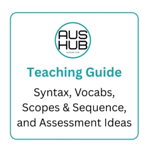 Teaching Guide: Syntax, vocabulary, sequences, assessment