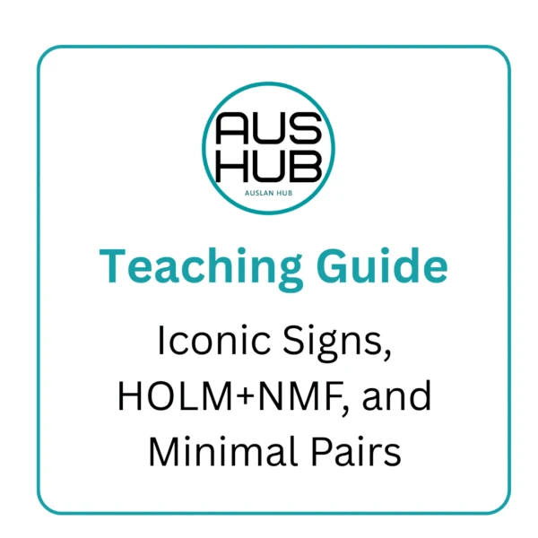 Teaching Guide: Iconic signs, HOLM + NMF and Minimal Pairs