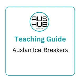 Teaching Guide: Auslan Ice Breaker activity