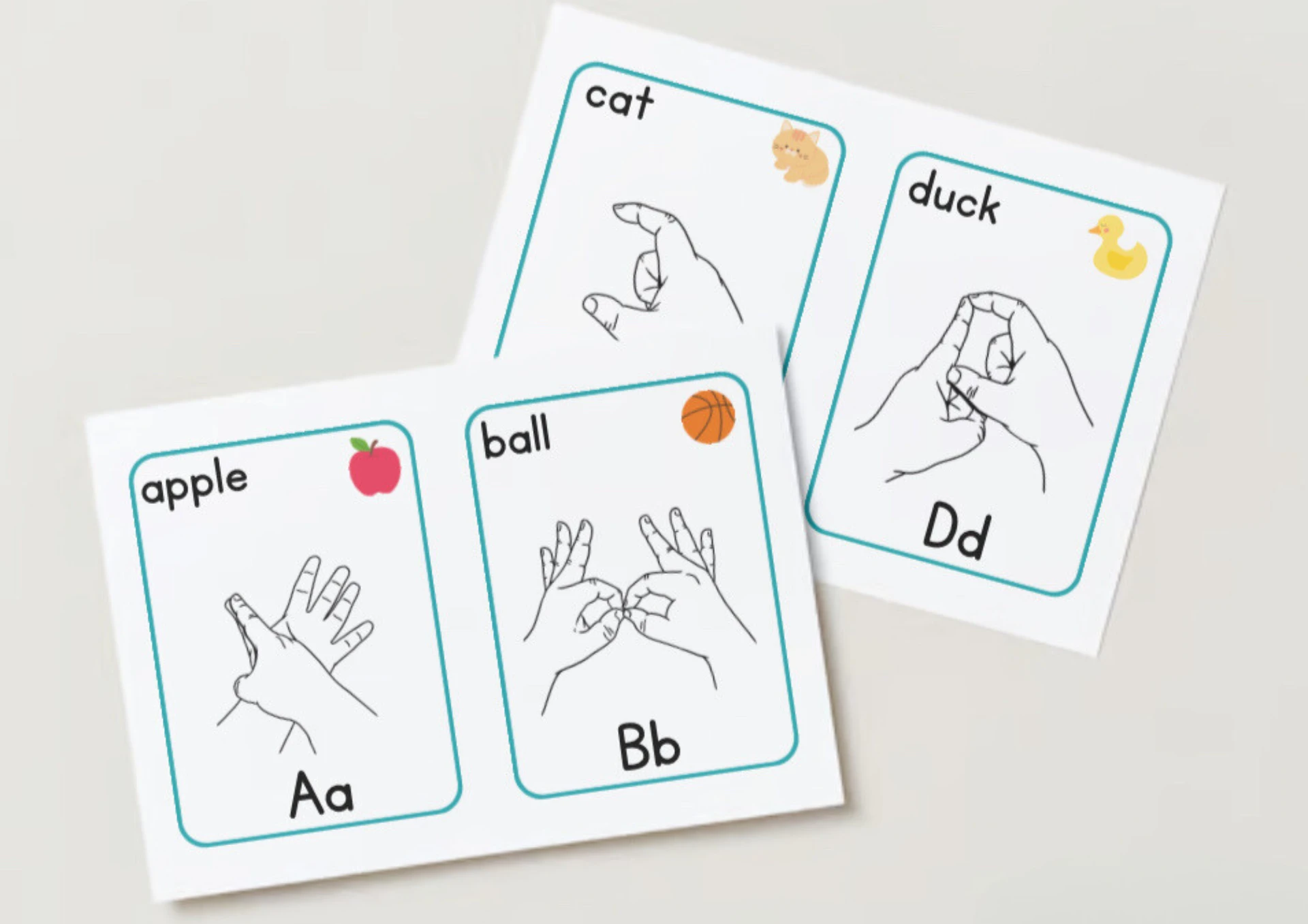 alphabet flashcards Auslan Hub Auslan teaching resources and training